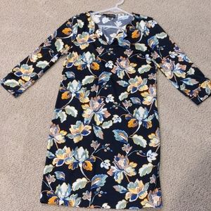 The Limited 3/4 Sleeve Floral Dress